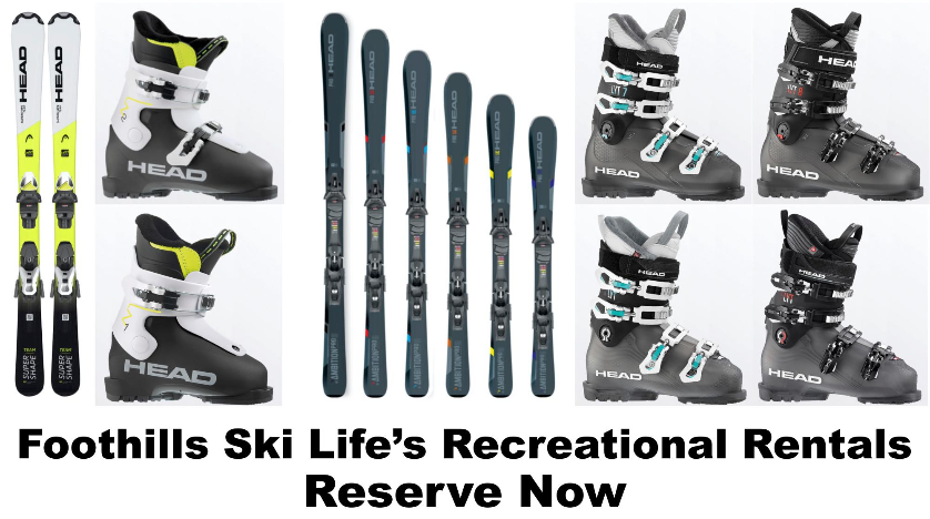 Head Junior & Adult Recreational Ski Rentals